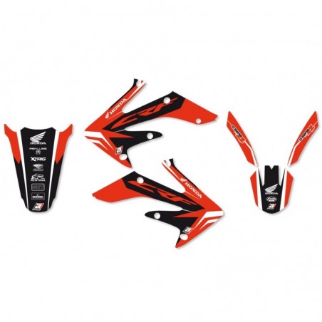 Blackbird Komplet Naklejek (Oklein) Honda Crf 250 R '04-'09/ 250X 04-19, Dream 4 Kolor Czerwony/Czarny