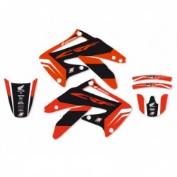 Blackbird Komplet Naklejek (Oklein) Honda Crf 450R '02-'04, Dream 4 Kolor Czerwony/Czarny