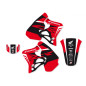 Blackbird Komplet Naklejek (Oklein) Honda Cr 125 '93-'97, Cr 250 '92-'96 Dream 4 Kolor Czerwony/Czarny