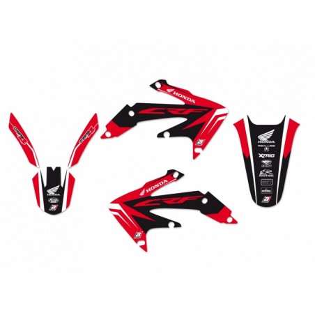 Blackbird Komplet Naklejek (Oklein) Honda Crf 450X '04-'16, Dream 4 Kolor Czerwony/Czarny