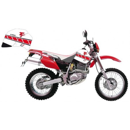 Blackbird Komplet Naklejek (Oklein) Yamaha Tt 350 '87-'96 Dream 3 Kolor Biały/Czerwony