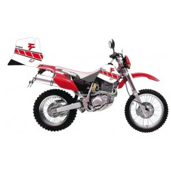Blackbird Komplet Naklejek (Oklein) Yamaha Tt 600R '97-'05 Dream 2, Kolor Biały/Czerwony