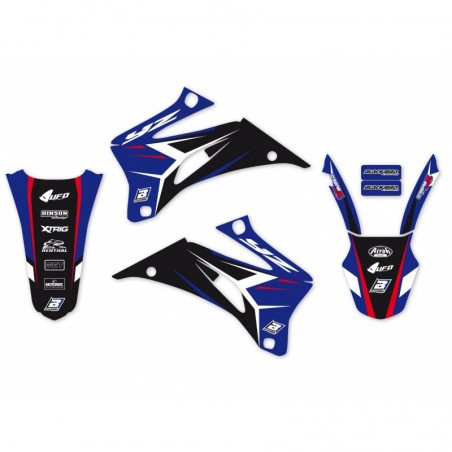 Blackbird Komplet Naklejek (Oklein) Yamaha Yzf250/450 '06-'09 Dream 4 Kolor Niebieski/Czarny