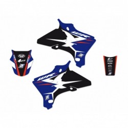 Blackbird Komplet Naklejek (Oklein) Yamaha Wr250/450F '05-'06 Dream 4 Kolor Niebieski/Czarny