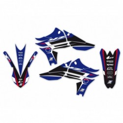 Blackbird Komplet Naklejek (Oklein) Yamaha Yzf450 '10-'13 Dream 4 Kolor Niebieski/Czarny