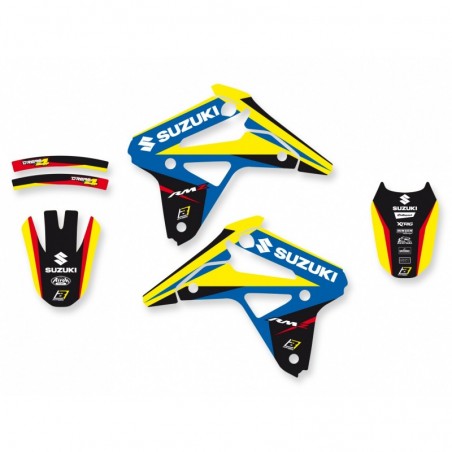 Blackbird Komplet Naklejek (Oklein) Suzuki Rmz 450 '05-'07, Dream 4 Kolor Niebieski/Żółty/Czarny