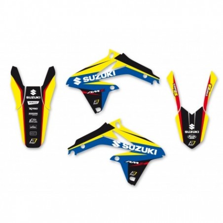 Blackbird Komplet Naklejek (Oklein) Suzuki Rmz 450 '08-'17 Dream 4 Kolor Niebieski/Żółty/Czarny