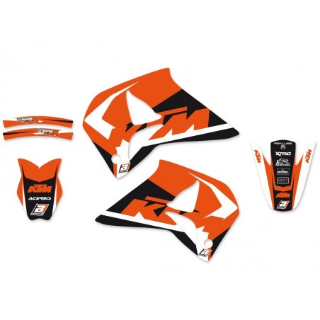 Blackbird Komplet Naklejek (Oklein) Ktm Supercompetition 4 Stroke '96-'99 Dream 4 Kolor PomarańCzowy/Czarny
