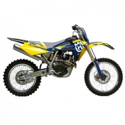 Blackbird Komplet Naklejek (Oklein) Husqvarna Te-Tc 250/450/510 '05-'07 Dream 4 Kolor Niebieski/Żółty