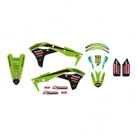 Blackbird Komplet Naklejek (Oklein) Kawasaki Kxf250 '17-'20 Kawasaki Racing Team 2020