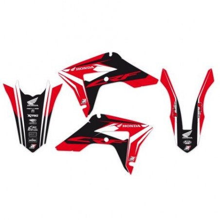 Blackbird Komplet Naklejek (Oklein) Honda Crf 250 '22-'23, Crf 450R '21-'23 Dream 4 Kolor Czerwony/Czarny/Biały