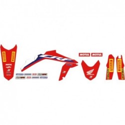 Blackbird Komplet Naklejek (Oklein) Honda Crf 250 '22-'23, Crf 450R '21 Replica Team Hrc 20/21 Kolor Czerwony Biały Niebieski