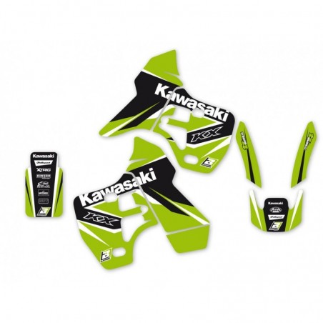 Blackbird Komplet Naklejek (Oklein) Kawasaki Kx 500 '88-'04 Dream 4 Kolor Zielony/Czarny