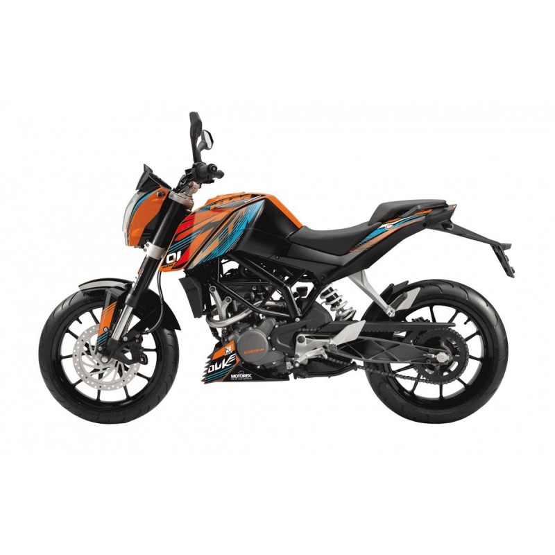 Blackbird Komplet Naklejek (Oklein) Ktm Duke 125-200-390 '11-'16 Onerace Ktm