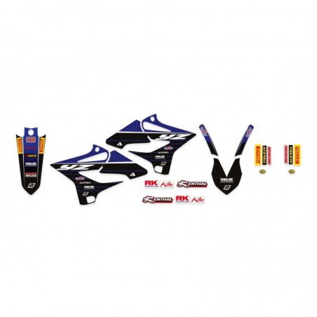 Blackbird Komplet Naklejek (Oklein) Yamaha Yz 125/250 '22, Replica Yamaha Racing '20-'21 Kolor Niebieski/Czarny