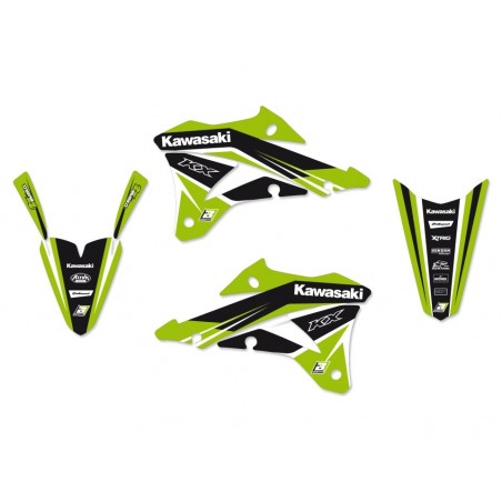 Blackbird Komplet Naklejek (Oklein) Kawasaki Kx 85 '19-'23, Dream 4 Kolor Zielony/ Czarny