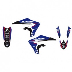 Blackbird Komplet Naklejek (Oklein) Yamaha Yz 65 '19-'22, Dream 4 Kolor Niebieski/Czarny