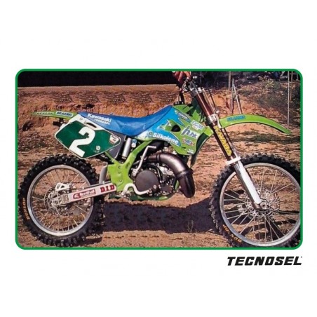 Blackbird Komplet Naklejek (Oklein) Kawasaki Kx 125/250 '94-'98 Replica Team Kawasaki 1996