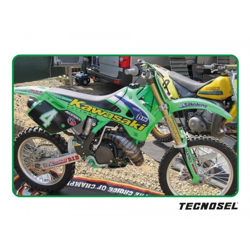 Blackbird Komplet Naklejek (Oklein) Kawasaki Kx 125/250 '94-'98 Replica Team Kawasaki 1998