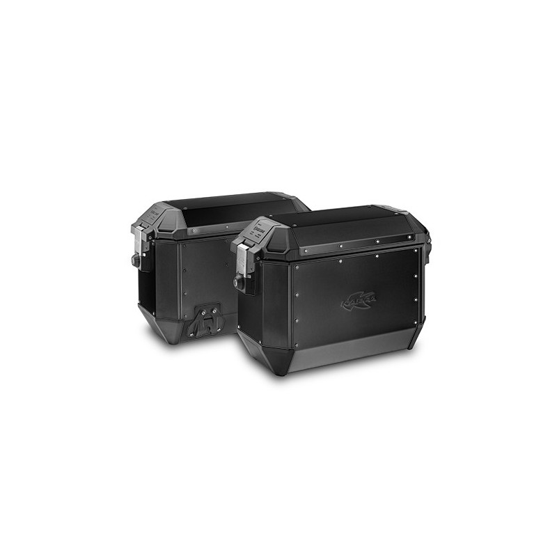 Kappa Kufry Boczne 36L Monokey Kms K'Mission Aluminiowe Black Line (Para - 2 Szt)