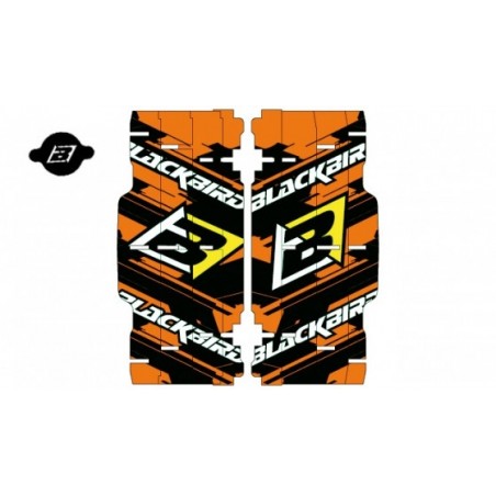Blackbird Naklejki Na Osłonę Chłodnicy Rad Louver Decals Sx/Sxf '07-'10 Kolor PomarańCzowy/Czarny-