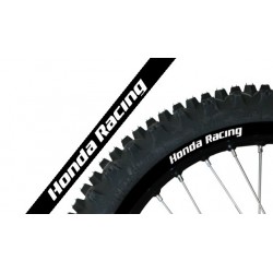 Blackbird Komplet Naklejek (Oklein) Na Felgi Honda Racing Kolor Czarny