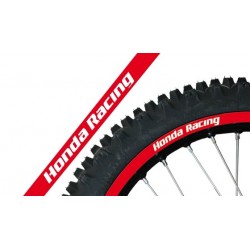 Blackbird Komplet Naklejek (Oklein) Na Felgi Honda Racing Kolor Czerwony
