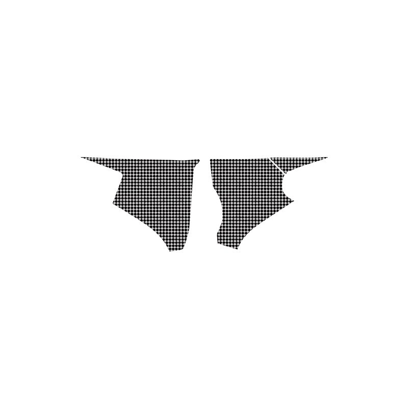 Blackbird Komplet Naklejek (Oklein) Na Puszkę Filtra Yamaha Wr 250F '07-'14, Wr 450F '07-'11 (Carbon Look) -
