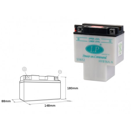 Landport Akumulator Hyb16A-A 12V 16Ah 151X91X182 Obsługowy - Bez Elektrolitu (5)