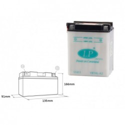 Landport Akumulator Yb14L-A2 12V 14Ah 135X91X167 Obsługowy - Bez Elektrolitu (5)