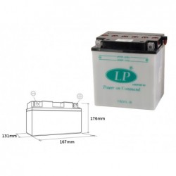 Landport Akumulator Yb30L-B 12V 30Ah 168X132X176 Harley Davidson, Polaris 600/700Obsługowy - Bez Elektrolitu (2)