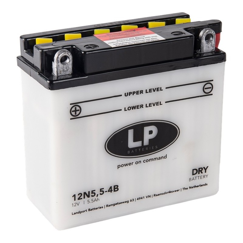 Landport Akumulator 12N5,5-4B 12V 5,5Ah 135X60X130 Obsługowy - Elektrolit Osobno (4) Ue2019/1148