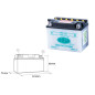 Landport Akumulator Yb4L-A 12V 4Ah 120X70X92 Obsługowy - Elektrolit Osobno (8) Ue2019/1148