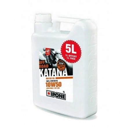 Ipone Katana Off Road 10W50 Olej Silnikowy 100% Syntetyk 5L (Ester, Ma2) - 4+1 (Akc) (4)