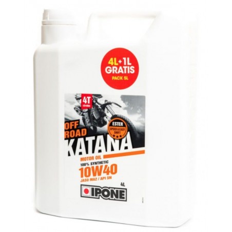 Ipone Katana Off Road 10W40 Olej Silnikowy 100% Syntetyk 5L (Ester, Ma2) - 4+1 (Ip1124) (Akc) (4)