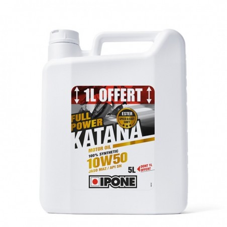 Ipone Full Power Katana 10W50 Olej Silnikowy 100 % Syntetyk 5L (Ester, Ma2) - 4+1 (Akc) (4)