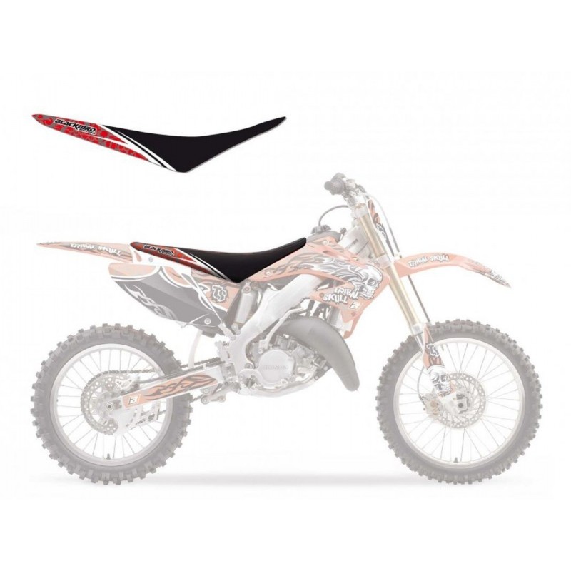 Blackbird Pokrowiec/Poszycie Na Siedzenie Honda Cr 125, Cr 250 '02-'07 (11) Tribal Skull Kolor Czarny/ Czerwony -