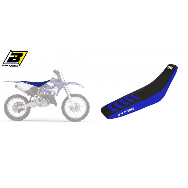 Blackbird Pokrowiec/Poszycie Na Siedzenie Yamaha Yz 125/250 '02-'21, Double Grip 3, Kolor Niebieski+Czarny