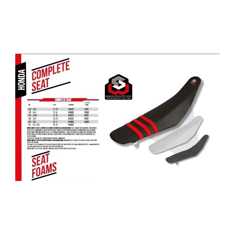 Blackbird Siedzenie Kompletne Honda Cr 125/250 02-07 Standard