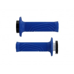 Domino Manetki gripy D-lock Skręcane Niebieskie