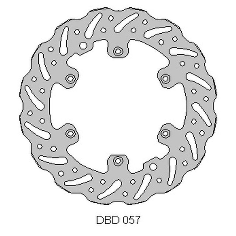Delta Braking Tarcza Hamulcowa Przód Beta 2T/4T '13-21, Wave (260X126,5X3Mm) (6X6,5Mm) (Ng1293)