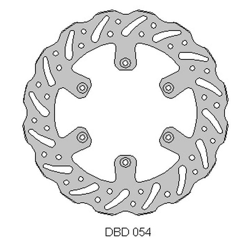 Delta Braking Tarcza Hamulcowa Przód Gas-Gas 125/200/250/300/450 '95-21, Wave (260X108,2X4Mm) (6X6,5Mm) (Ng731)