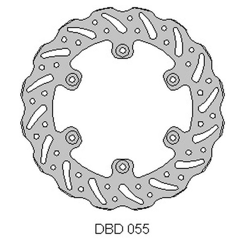 Delta Braking Tarcza Hamulcowa Tył Gas-Gas 125/200/250/300/450 '95-21, Wave (220X108,2X4Mm) (6X6,5Mm) (Ng1057)