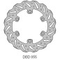 Delta Braking Tarcza Hamulcowa Tył Gas-Gas 125/200/250/300/450 '95-21, Wave (220X108,2X4Mm) (6X6,5Mm) (Ng1057)