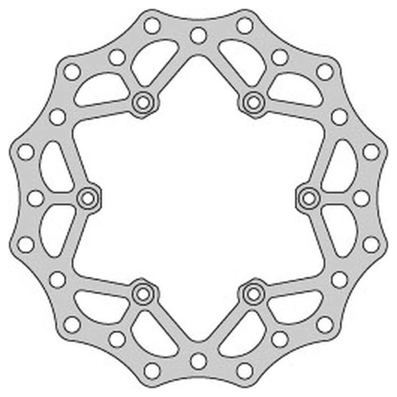 Delta Braking Tarcza Hamulcowa Tył Ktm 2T/4T '91-21, Husaberg, Husqvarna, Gas-Gas '21, Wave Ultra Light