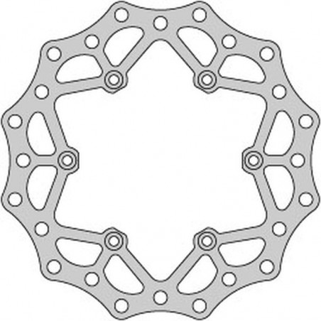 Delta Braking Tarcza Hamulcowa Tył Ktm 2T/4T '91-21, Husaberg, Husqvarna, Gas-Gas '21, Wave Ultra Light