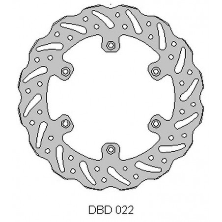 Delta Braking Tarcza Hamulcowa Tył Suzuki Rm 125 '88-10, Rm 250 '88-10, Drz 250 01-07, Yamaha Yz 125 '01-16, Yz/Yzf/Wr 250 01-16