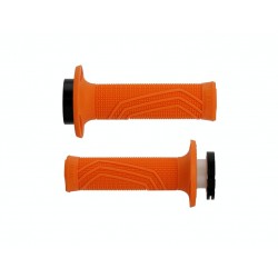 Domino Manetki gripy D-lock Skręcane Pomarańczowe