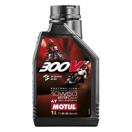 Motul Olej Silnik 300V2 4T Fl Road / Off Road Factory Line Racing 10W50 1L (Syntetyczny)