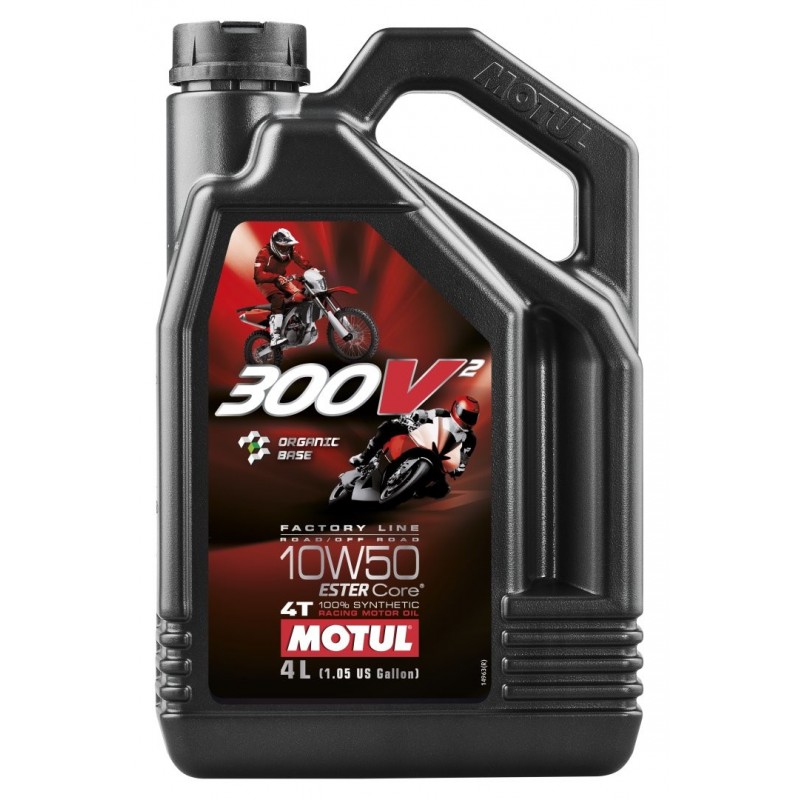 Motul Olej Silnik 300V2 4T Fl Road / Off Road Factory Line Racing 10W50 4L (Syntetyczny)